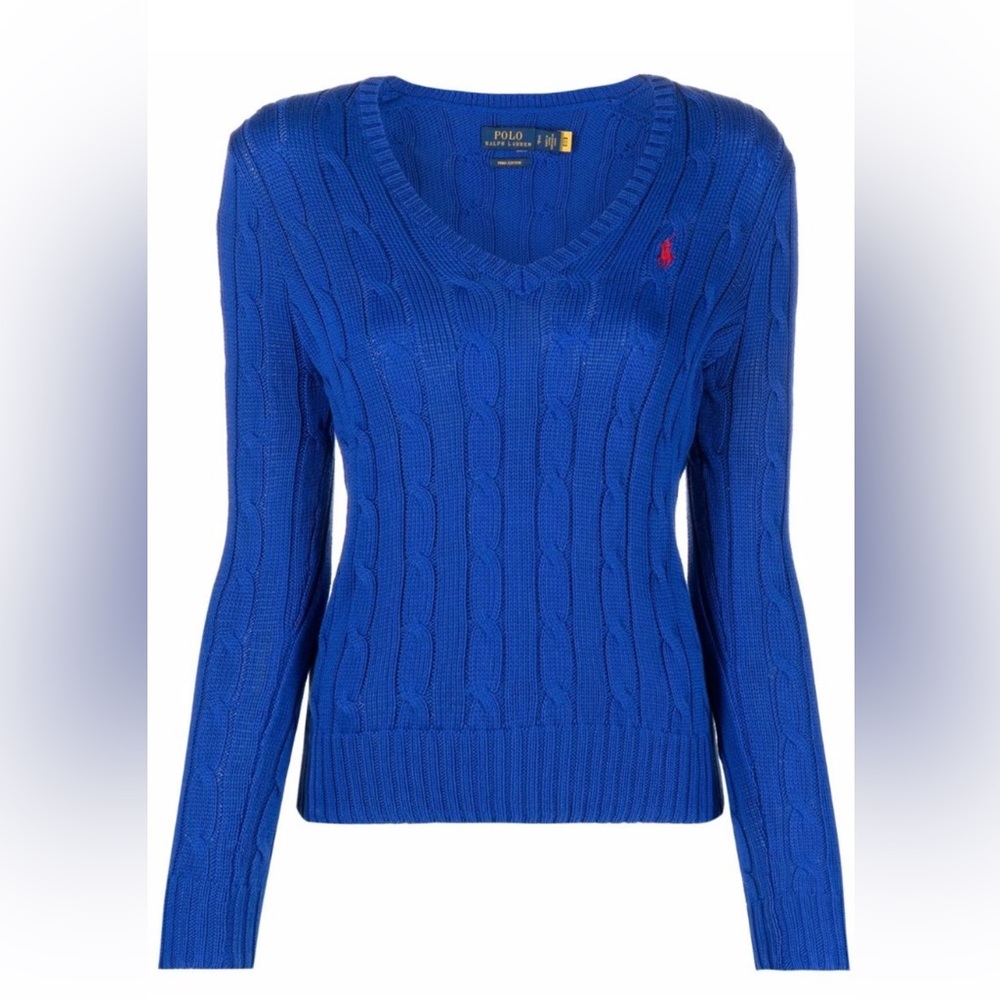 Polo Ralph Lauren V-Neck Crewel Sweater